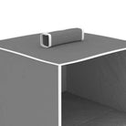 Kledingorganisers Hangend Met 4 Schappen Stof Grijs