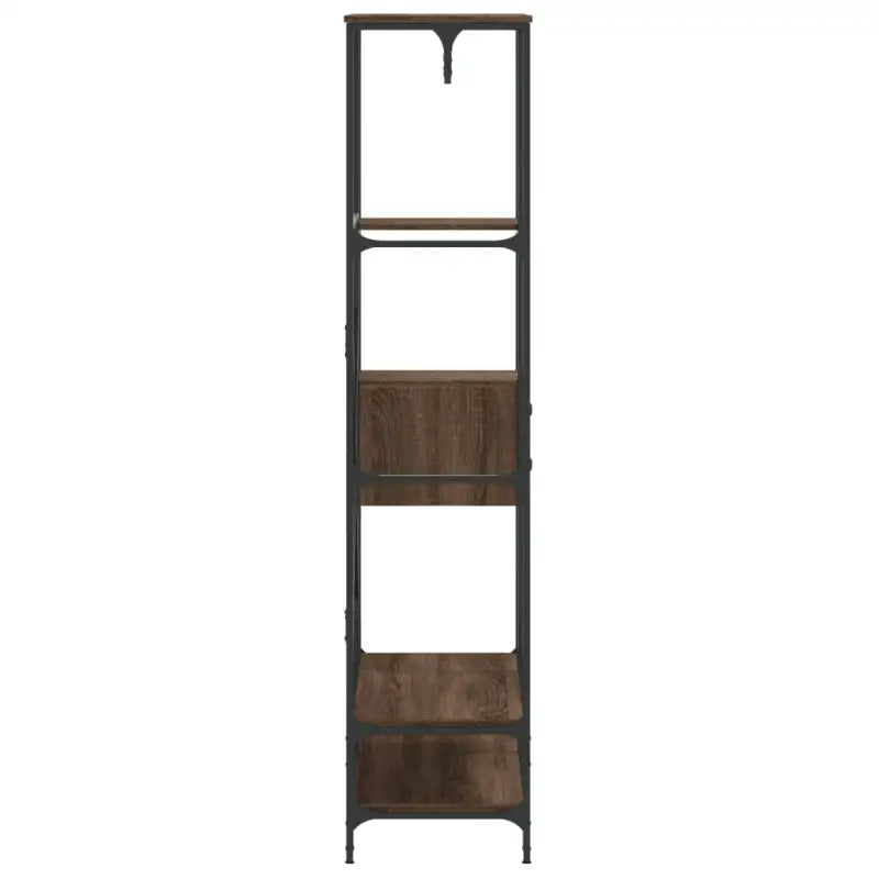 Kledingrek Met Schappen Bewerkt Hout