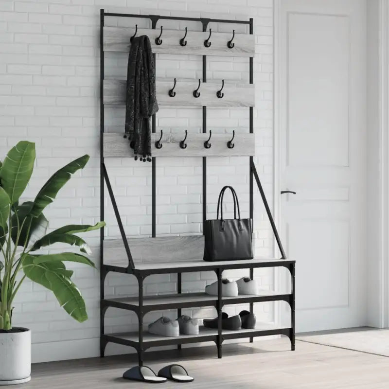 Kledingrek Met Schoenenrek 100X40X184 Cm Kleurig