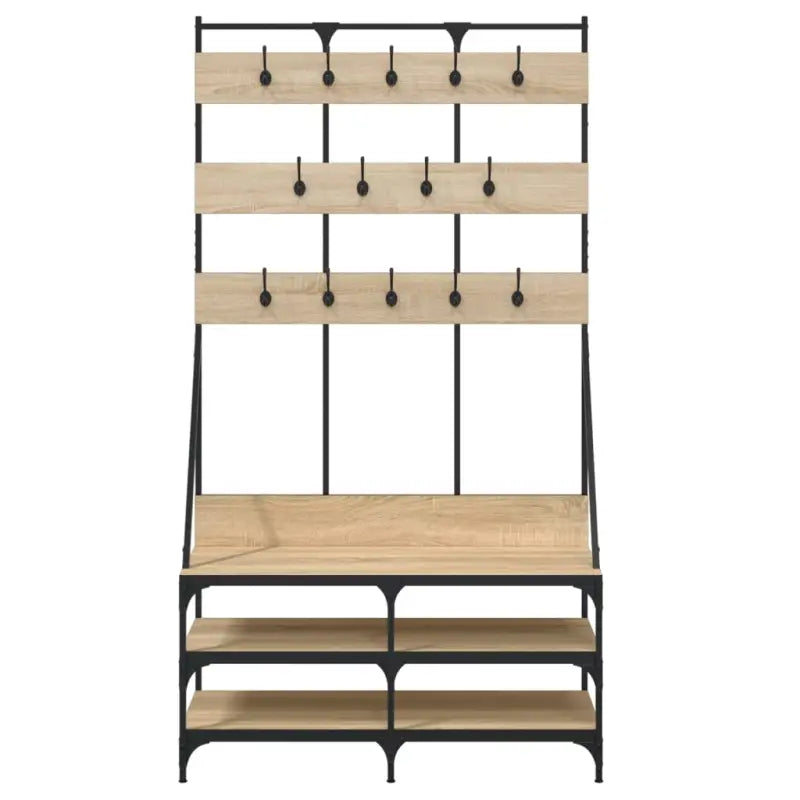 Kledingrek Met Schoenenrek 100X40X184 Cm Kleurig