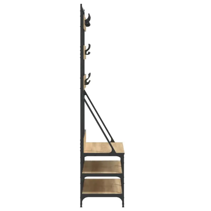 Kledingrek Met Schoenenrek 100X40X184 Cm Kleurig