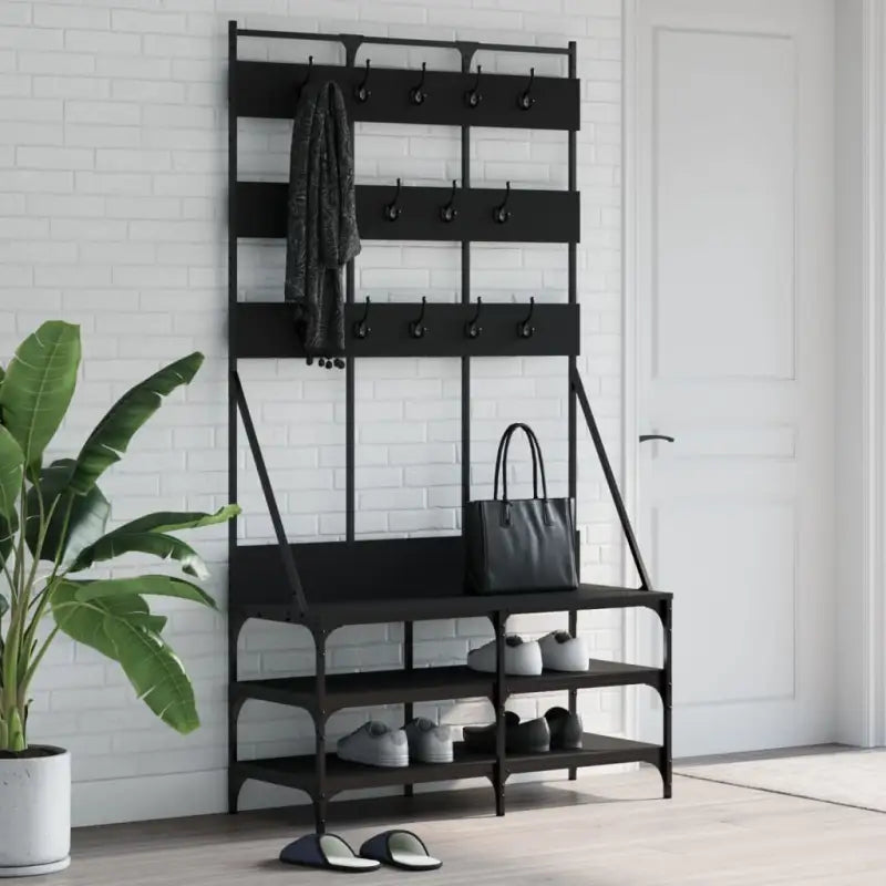 Kledingrek Met Schoenenrek 100X40X184 Cm Kleurig