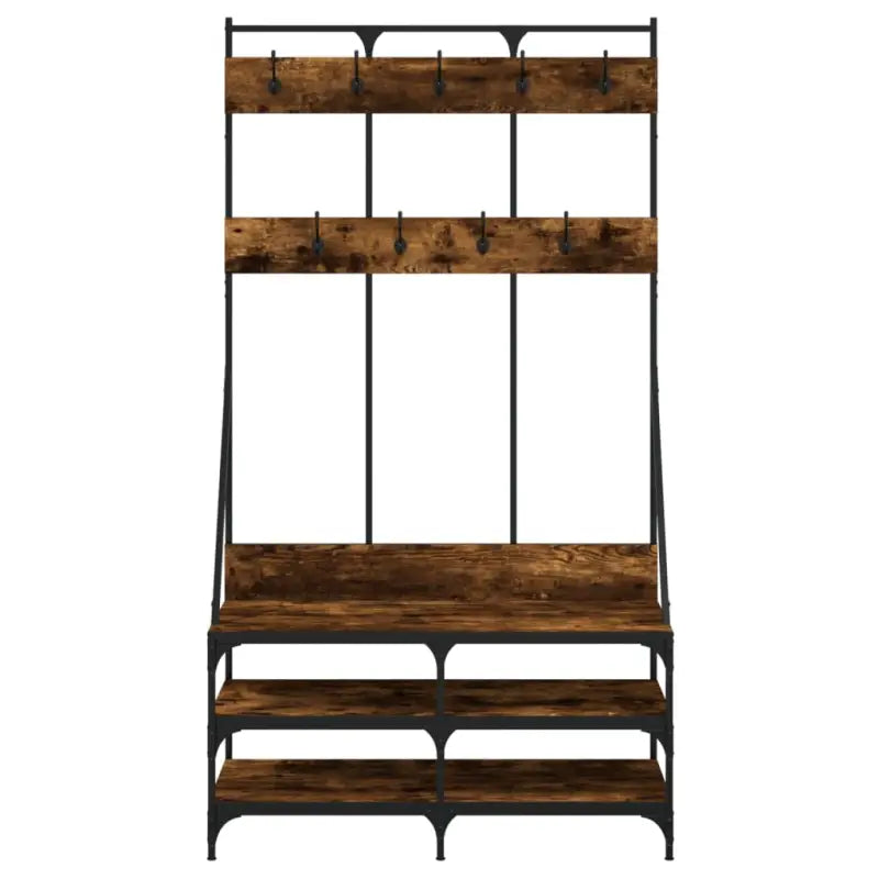 Kledingrek Met Schoenenrek 100X40X184 Cm Kleurig
