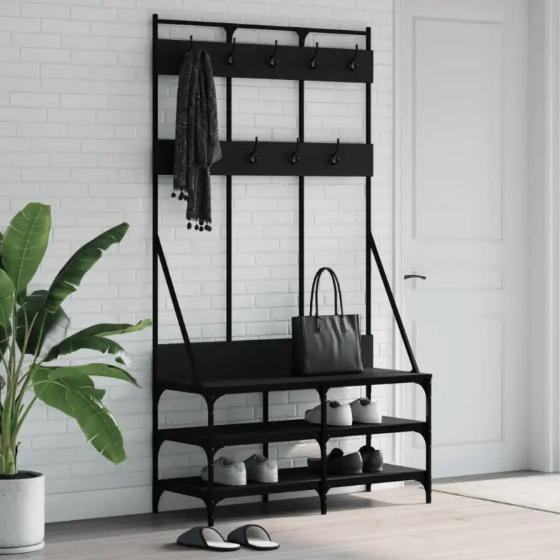 Kledingrek Met Schoenenrek 100X40X184 Cm Kleurig