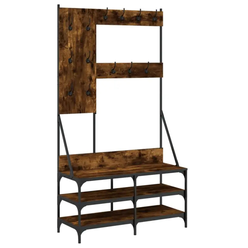 Kledingrek Met Schoenenrek 100X40X184 Cm Kleurig