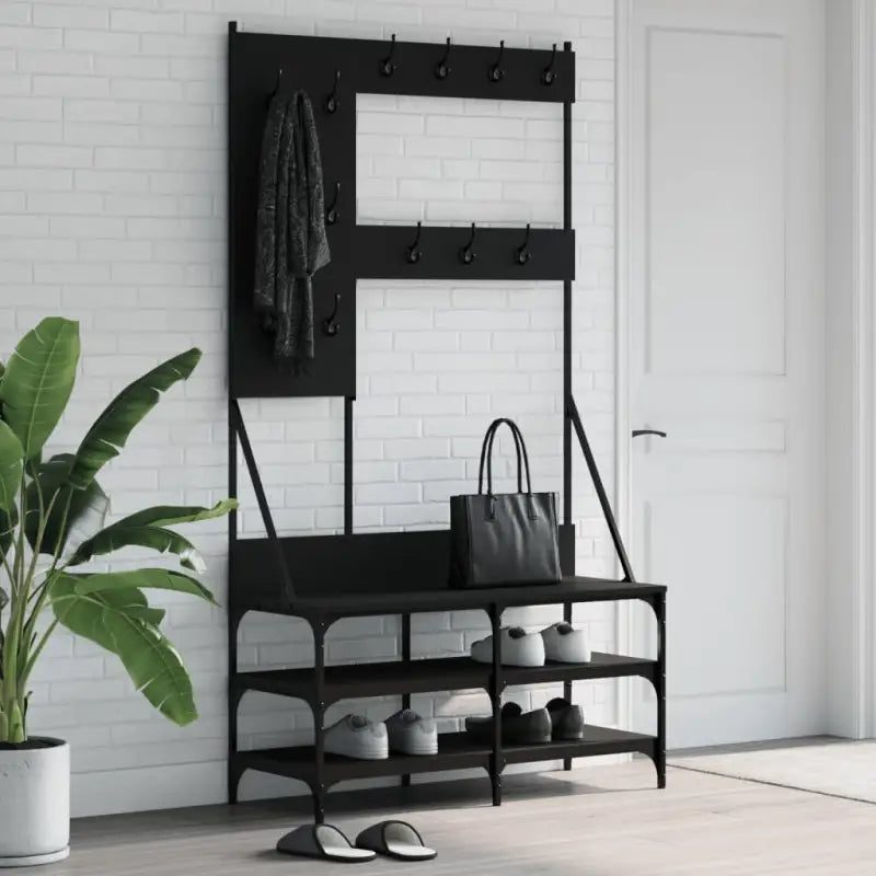 Kledingrek Met Schoenenrek 100X40X184 Cm Kleurig