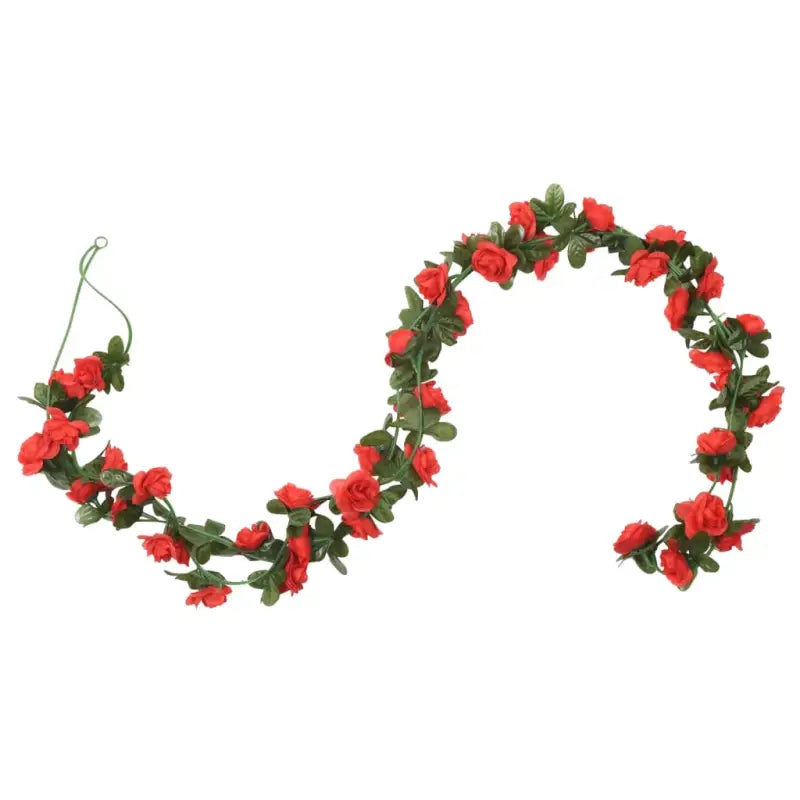Kransen en slingers met bloemen voor een romantische kerstsfeer - Kransen en slingers