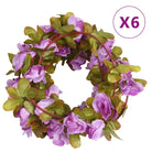 Kransen en Slingers met Bloemen voor een Romantische Kerstsfeer - Lichtpaars - Kransen en slingers