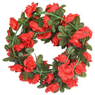 Kransen en slingers met bloemen voor een romantische kerstsfeer - Kransen en slingers