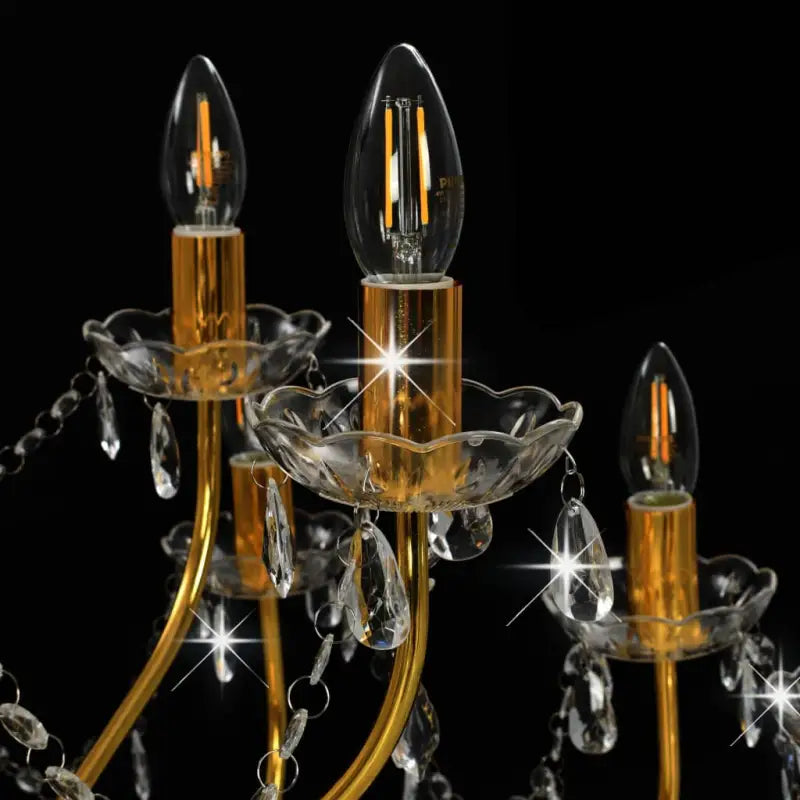 Kroonluchter met kristallen en kralen voor een elegante interieur uitstraling - Kroonluchters
