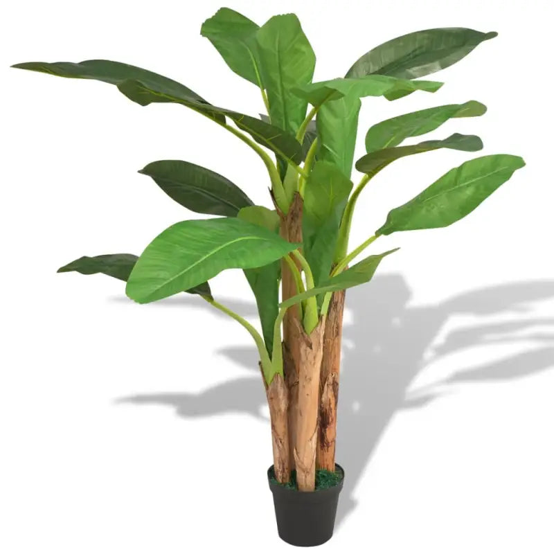 Kunst bananenboom met realistische uitstraling en echt hout - 175 cm / 1 - Kunstplanten