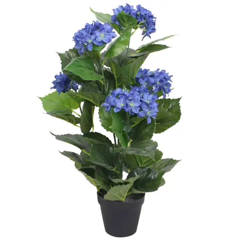 Kunst Calla Lelie voor een Groene Touch in Huis of Kantoor - Blauw / 1 / Hortensia/60 cm - Kunstplanten