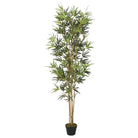 Kunstbamboe met kunststof pot voor woonkamer of kantoor decoratie - Kunstplanten