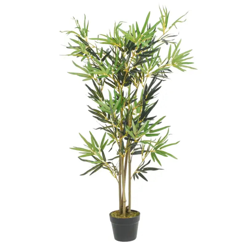 Kunstbamboe met kunststof pot voor woonkamer of kantoor decoratie - Ø 16 x 120 cm / 1 - Kunstplanten