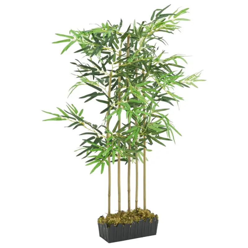 Kunstbamboe plant met kunststof pot voor huis en kantoor decoratie - Kunstplanten