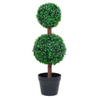 Kunstbuxus met driedubbele bolvorm voor binnen en buiten gebruik - 16 x 60 cm / 1 - Kunstplanten
