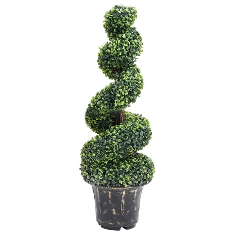 Kunstbuxus Spiraalplant voor binnen en buiten - 29.5 x 100 cm / 1 - Kunstplanten