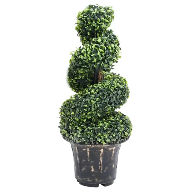Kunstbuxus Spiraalplant voor binnen en buiten - 29 x 89 cm / 1 - Kunstplanten