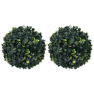 Kunstbuxusbollen set voor binnen en buiten - 22 cm / 1 - Kunstplanten