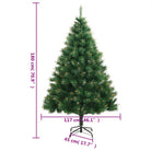 Kunstkerstboom met PVC uiteinden voor een levensechte kerstsfeer - Kerstbomen