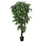 Kunstmangoboom met kunststof pot voor woonkamer en kantoor decoratie - 150 cm / 1 - Kunstplanten
