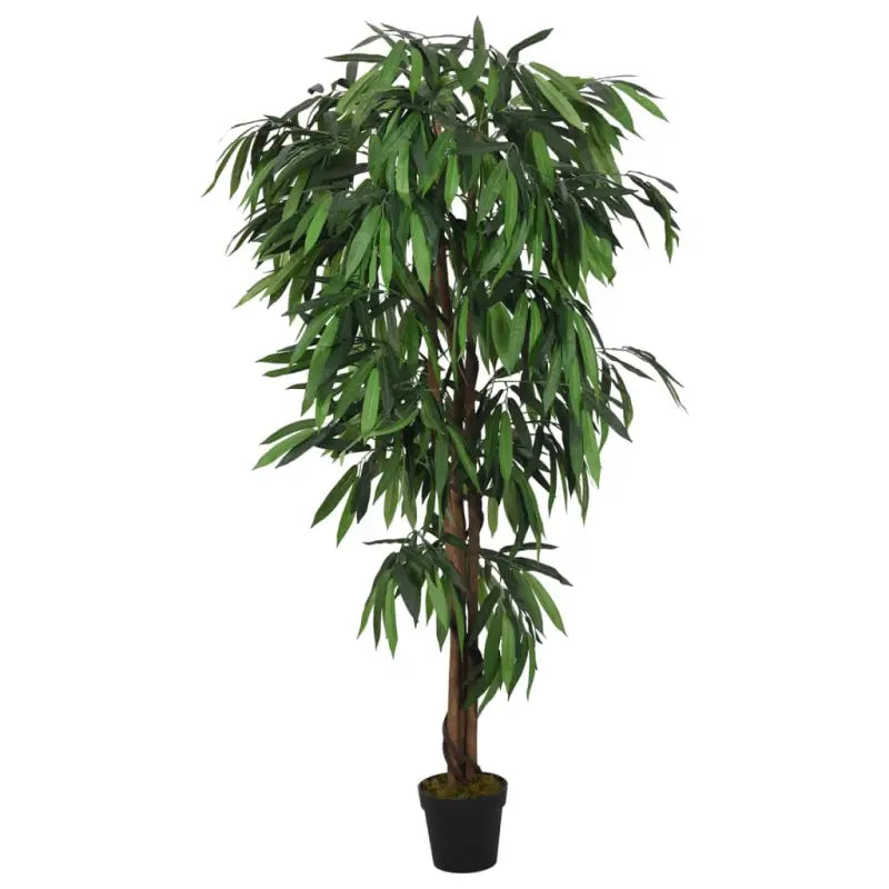 Kunstmangoboom met kunststof pot voor woonkamer en kantoor decoratie - 150 cm / 1 - Kunstplanten