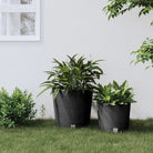 Kunststof binnenbak in rattan plantenbak voor tuin en balkon stijling - Antraciet / 37.5 l / 1 - Bloempotten &