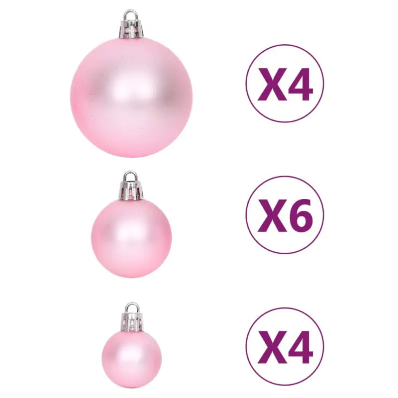 Kunststof kerstballen voor een glanzende feestdagenversiering - Roze / 1 - Decoratie voor feestdagen