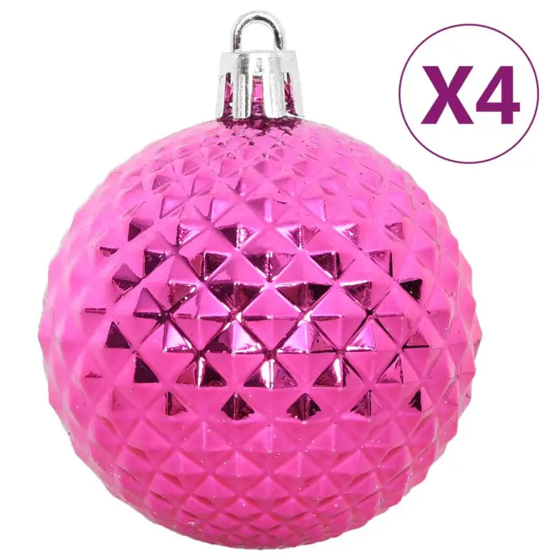 Kunststof kerstballen voor een glanzende feestdagenversiering - Roze / 1 - Decoratie voor feestdagen