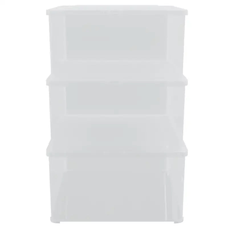 Kunststof opbergdoos voor overzicht in huis kidskamer garage en zolder - 3 / 10 l - Opbergdozen