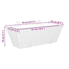 Kunststof pot met poly rattan uitstraling voor bloemen en planten - Bloempotten & plantenbakken