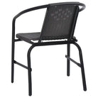 Kunststof rattan tuinstoelen voor buiten relaxen en dineren - Tuinstoelen