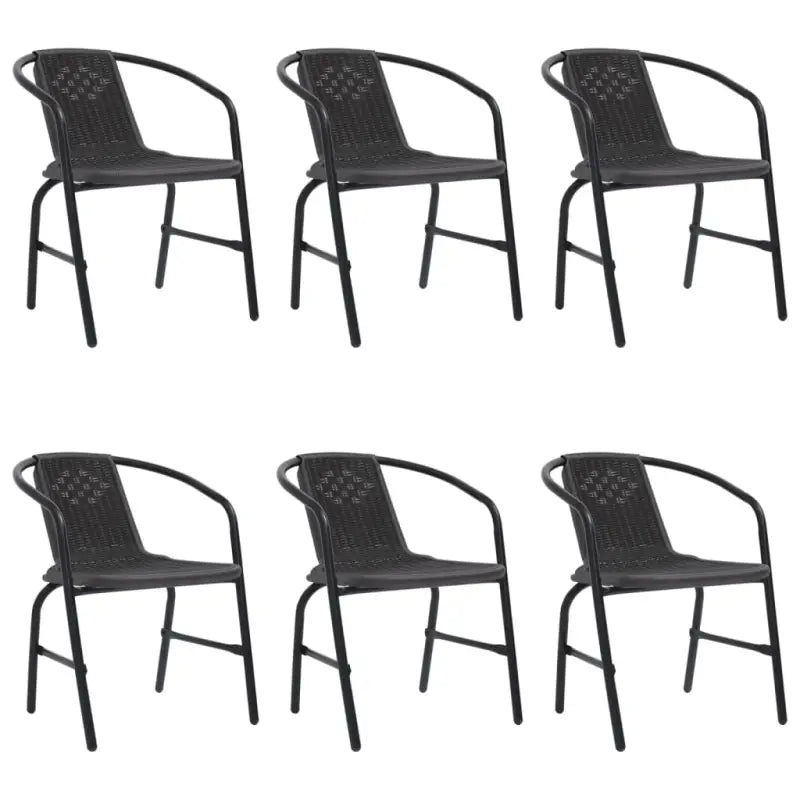 Kunststof rattan tuinstoelen voor buiten relaxen en dineren - 6 - Tuinstoelen