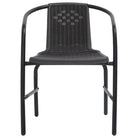Kunststof rattan tuinstoelen voor buiten relaxen en dineren - Tuinstoelen