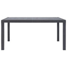 Kunststoffen tuintafel in rattan-look voor buitengebruik - Tuintafels