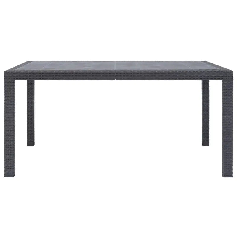 Kunststoffen tuintafel in rattan-look voor buitengebruik - Tuintafels