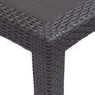 Kunststoffen tuintafel in rattan-look voor buitengebruik - Tuintafels
