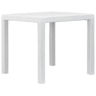 Kunststoffen tuintafel in rattan-look voor buitengebruik - Wit / 79 x 79 x 72 cm / 1 - Tuintafels