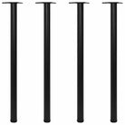 Kwalitatief hoogwaardige set tafelpoten voor tafels en werkbladen - Zwart / 1100 mm / 4 - Tafelpoten