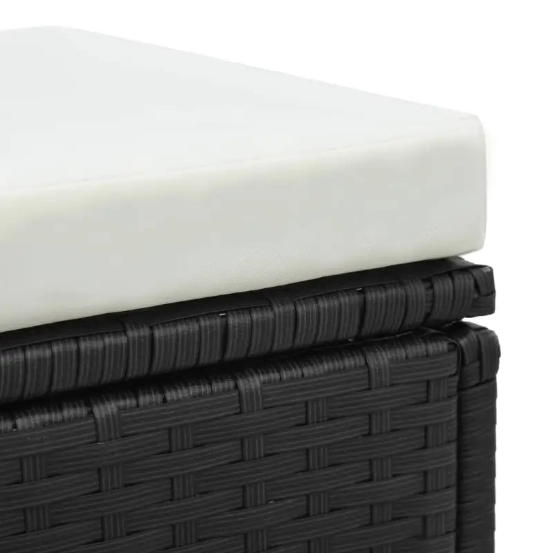 L-vormige bank loungeset met stalen frame en waterbestendige PE-rattan - Tuinsets