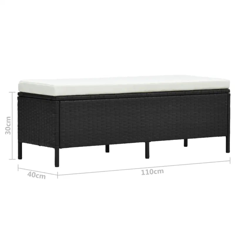 L-vormige bank loungeset met stalen frame en waterbestendige PE-rattan - Tuinsets