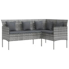 L-vormige bank loungestoel voor een comfortabele tuinset - Tuinsets