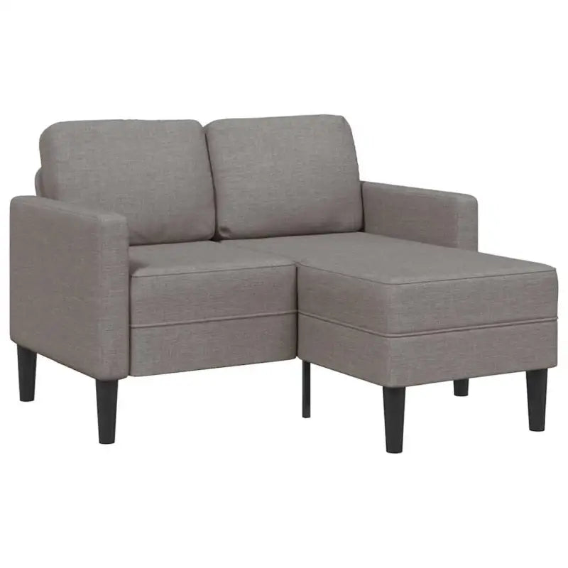 L-vormige bank met massief hout en zacht polyester voor tijdloze comfort - Taupe - Banken