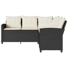 L-vormige bank met poly rattan voor een comfortabele zitervaring buiten - Tuinsets