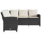 L-vormige bank met poly rattan voor een comfortabele zitervaring buiten - Tuinsets