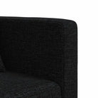 L-vormige slaapbank met chaise longue en hoogte voet voor kleine ruimtes - Zwart - Banken
