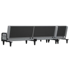 L-vormige slaapbank met chaise longue en perfecte totale afmetingen - Lichtgrijs - Banken