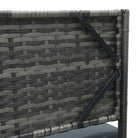 L-vormige tuinbank met inklapbare tafel en poly rattan voor buitengebruik - Tuinsets