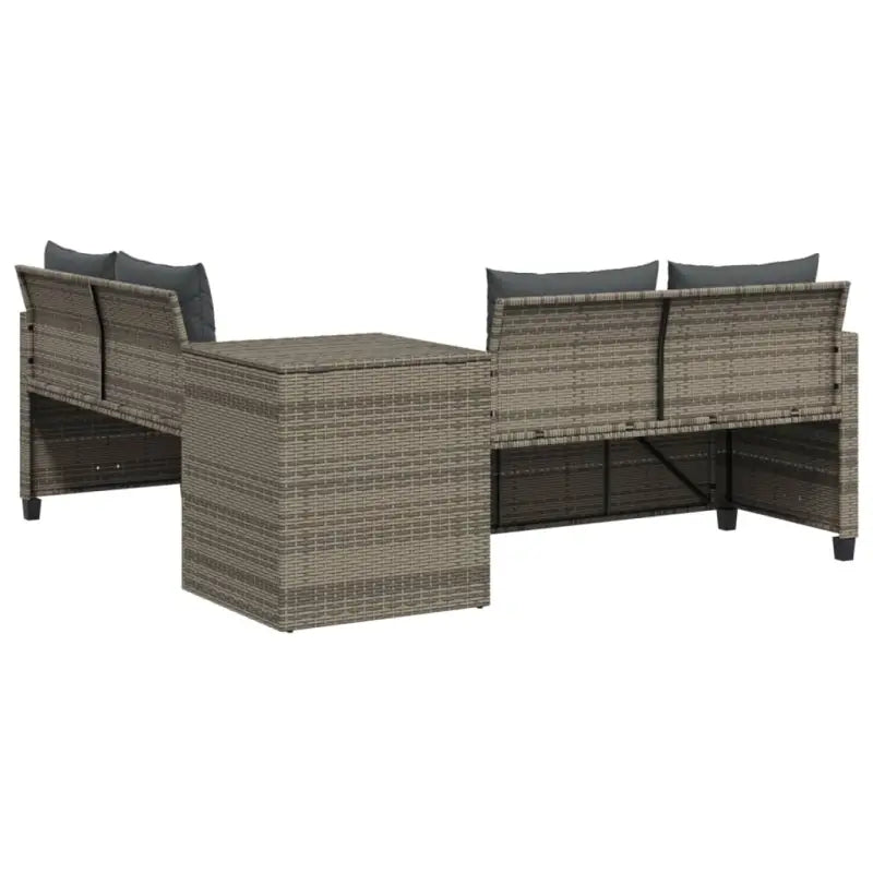 L-vormige tuinbank met poly rattan en waterdichte zak for easy cleaning - Tuinsets