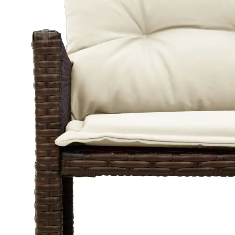 L-vormige tuinbank van poly rattan voor comfortabele zitervaring - Loungebanken
